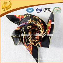 2015 newest custom design printed twill silk scarf